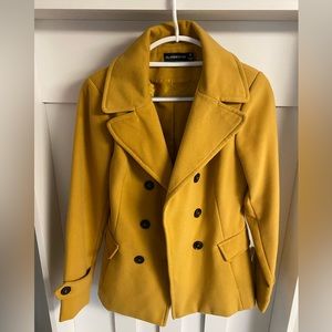 Glassons size 10 mustard yellow pea coat.